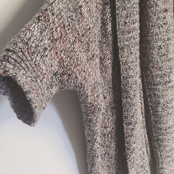 Knox Rose 3/4 Dolman Sleeve Chunky Knit Shawl Collar Open Cardigan Sweater XS - Picture 3 of 6